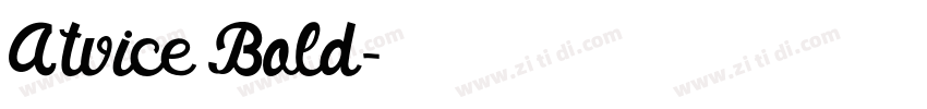Atvice Bold字体转换